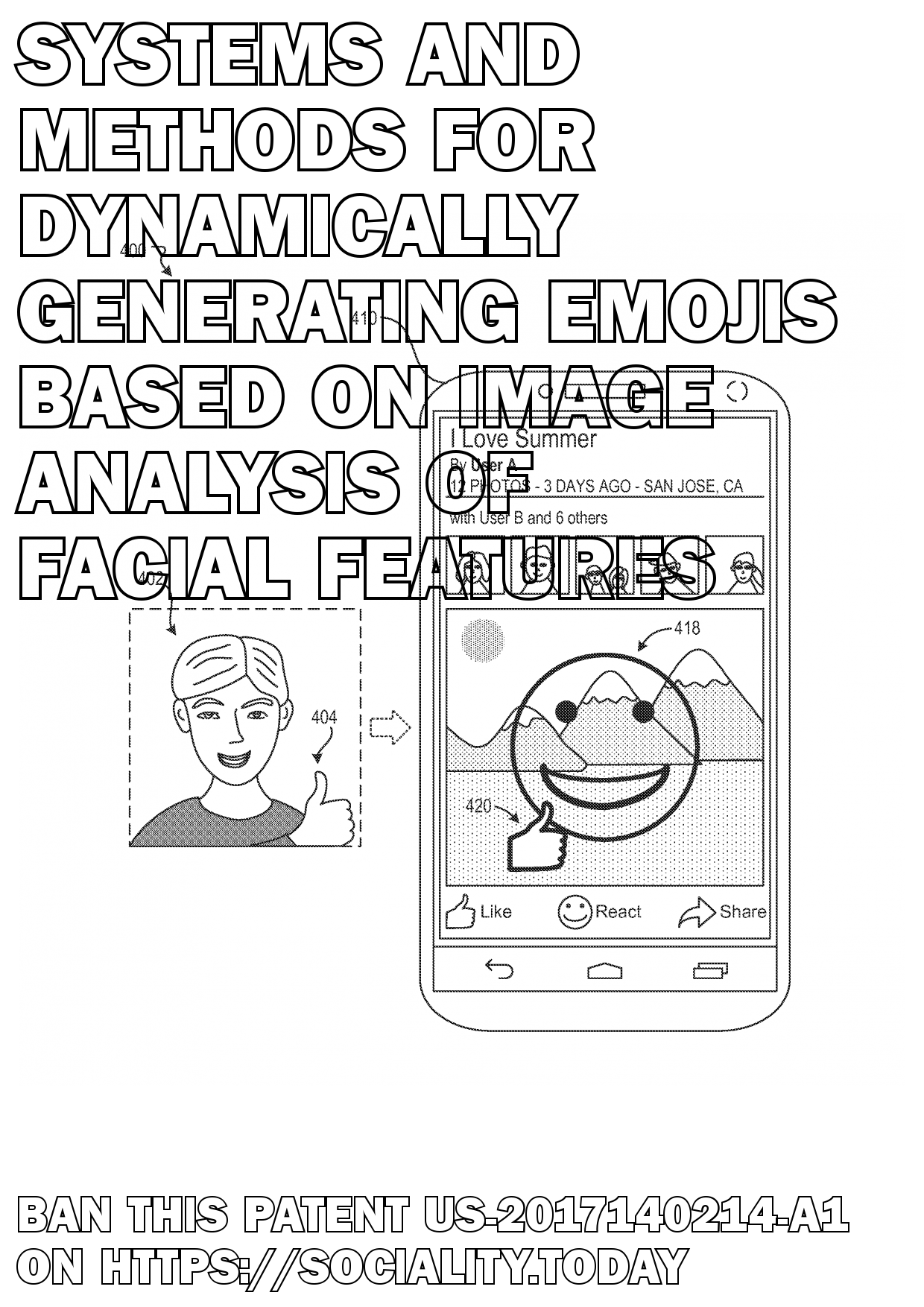 Systems and methods for dynamically generating emojis based on image analysis of facial features  - US-2017140214-A1